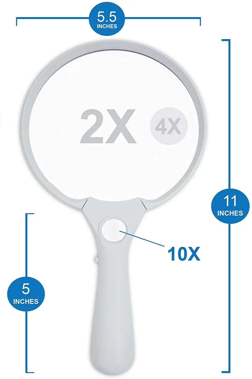 Loupe lumineuse pour malvoyant