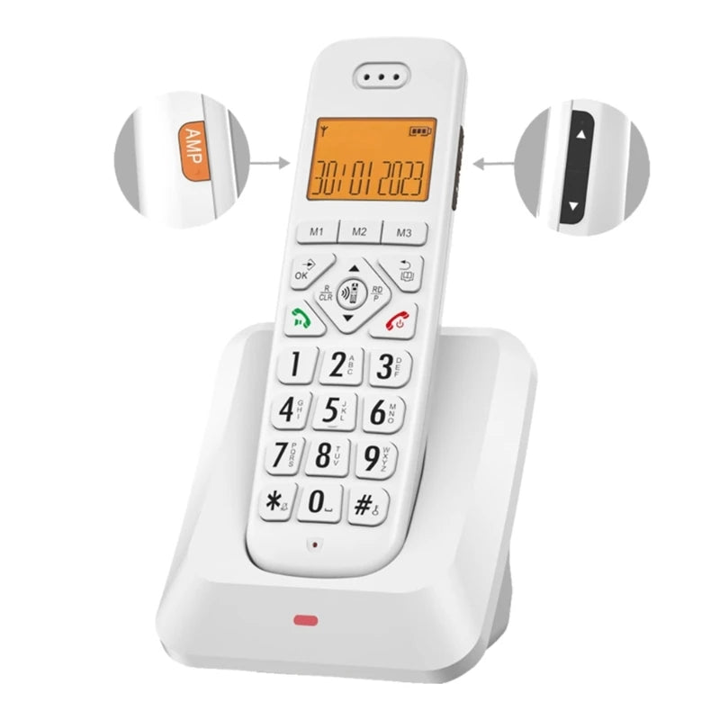 Téléphone Sans Fil avec Grand Écran LCD – Facilité et Confort d’Utilisation