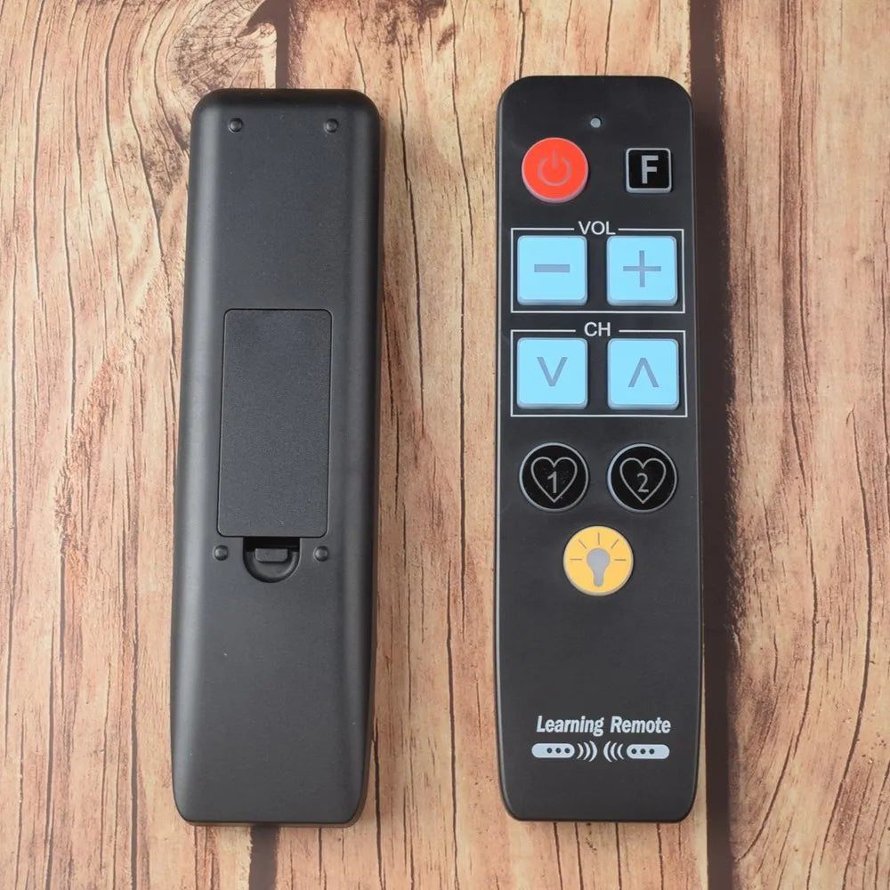 Télécommande d'apprentissage avec grands boutons et rétroéclairage