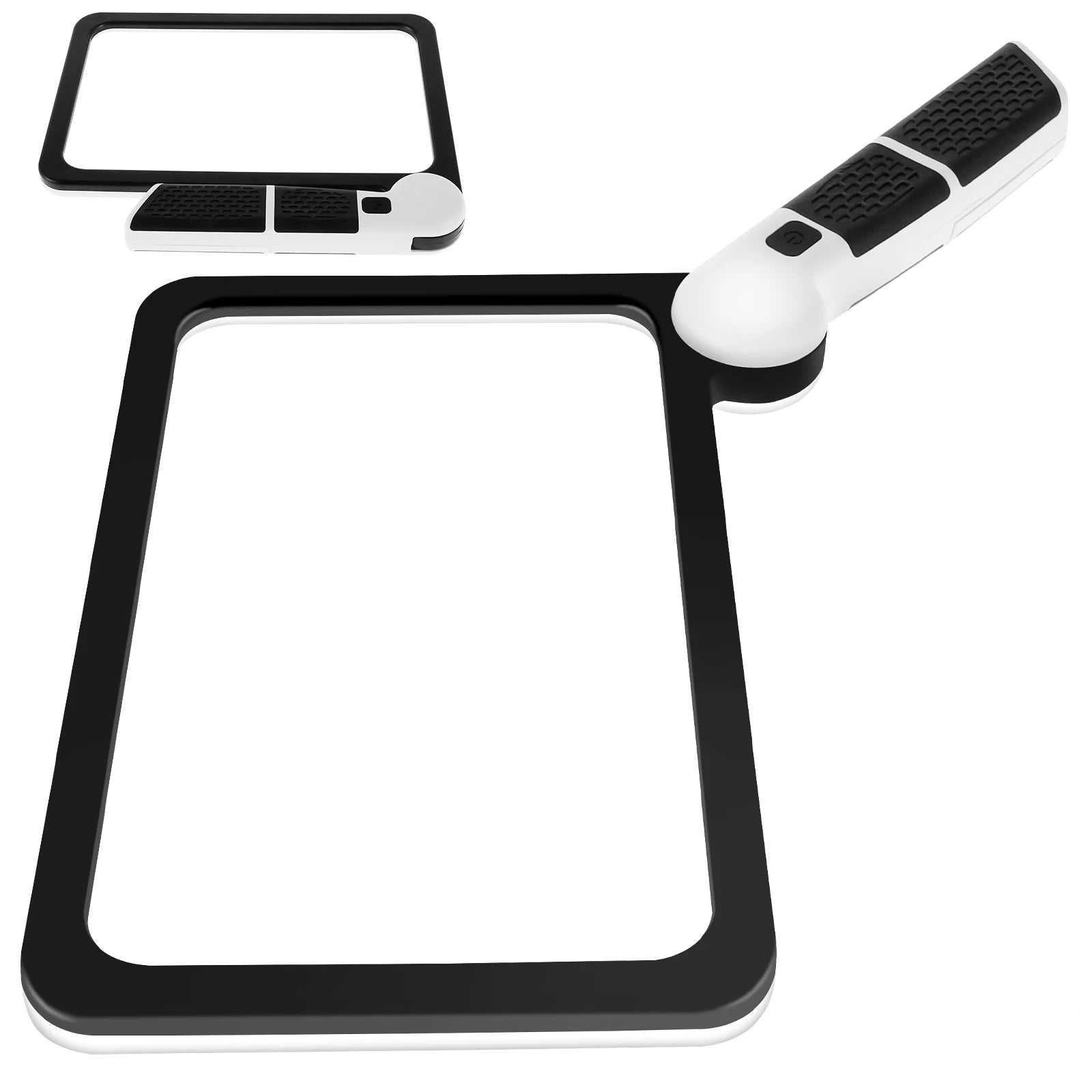 Loupe de lecture lumineuse rectangulaire pour malvoyant