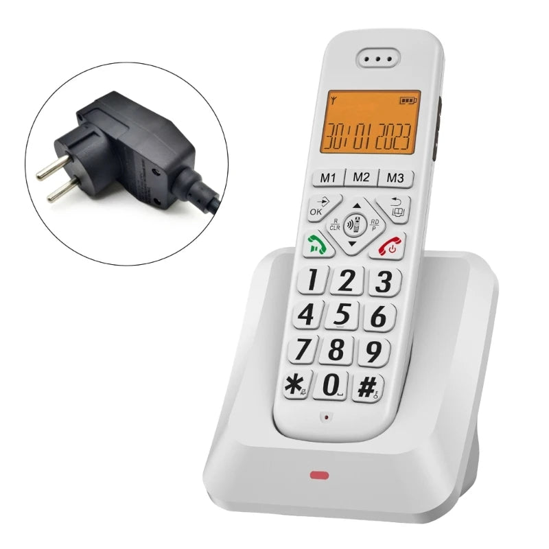 Téléphone Sans Fil avec Grand Écran LCD – Facilité et Confort d’Utilisation