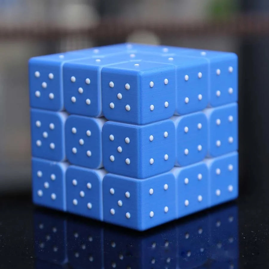 Cube Magique relief pour Malvoyants et Aveugles