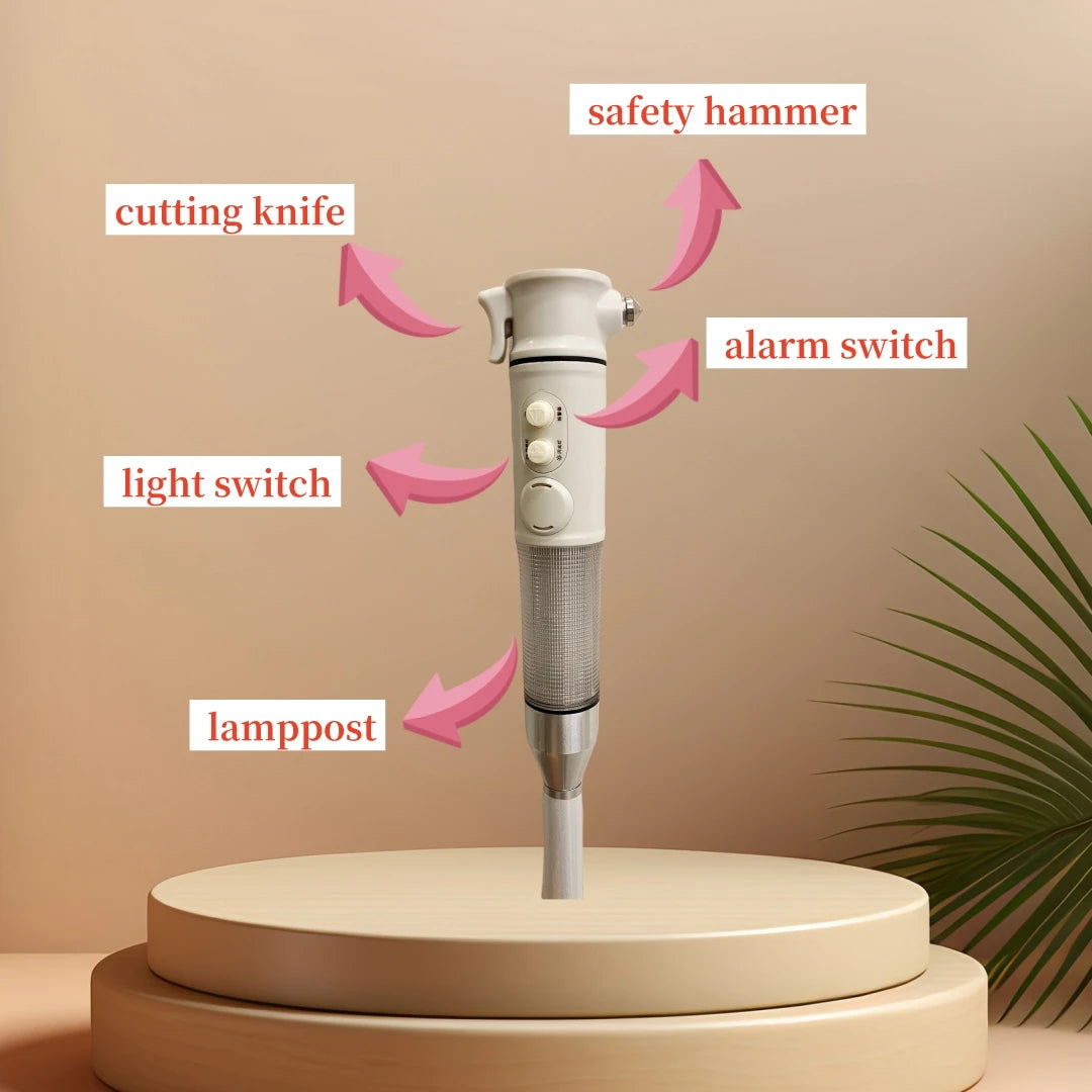 Canne pour aveugle avec Alarme - 135cm - Pliable et Télescopique