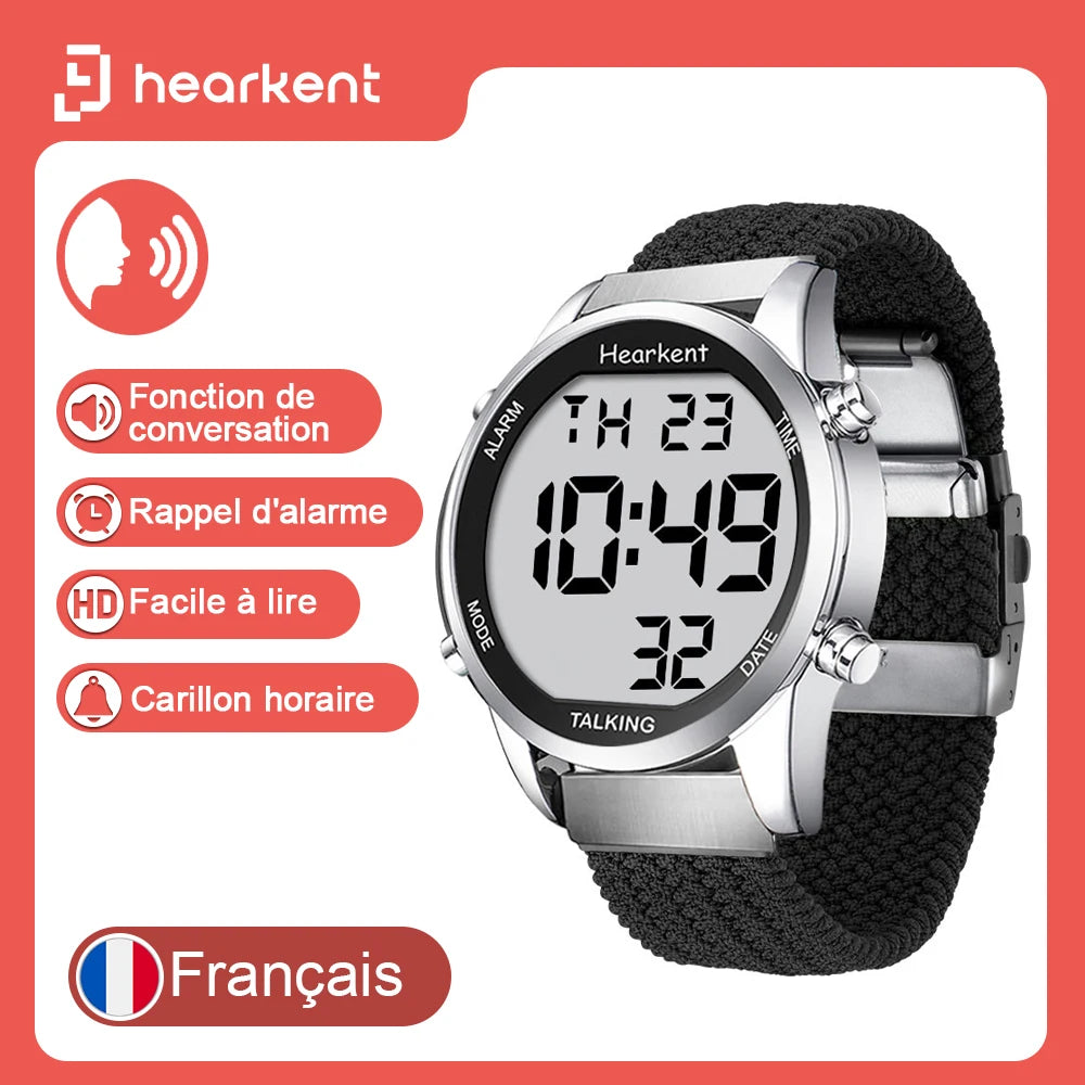 Montre Parlante Homme Malvoyants