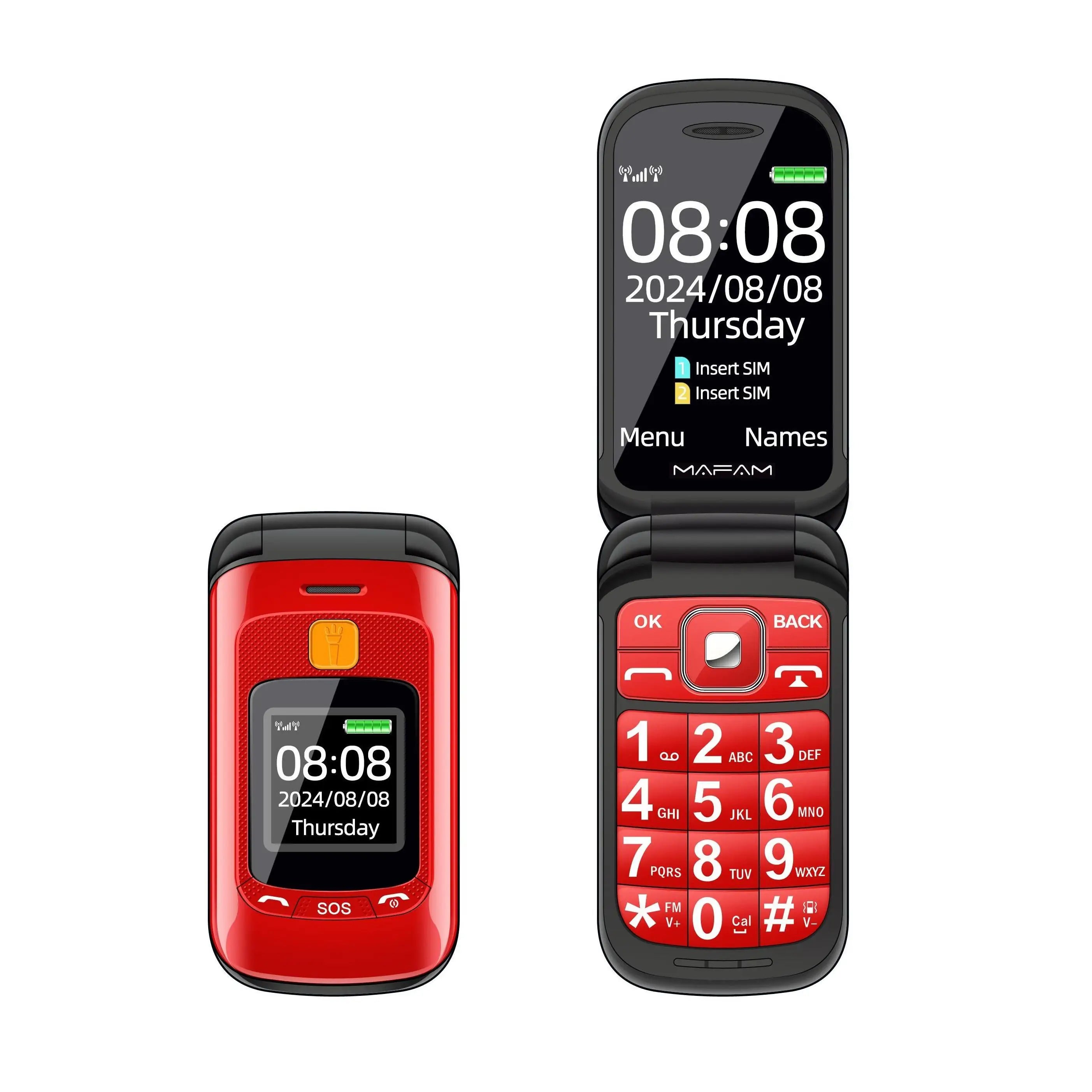 Telephone Portable à Grandes Touches pour Seniors et Malvoyants