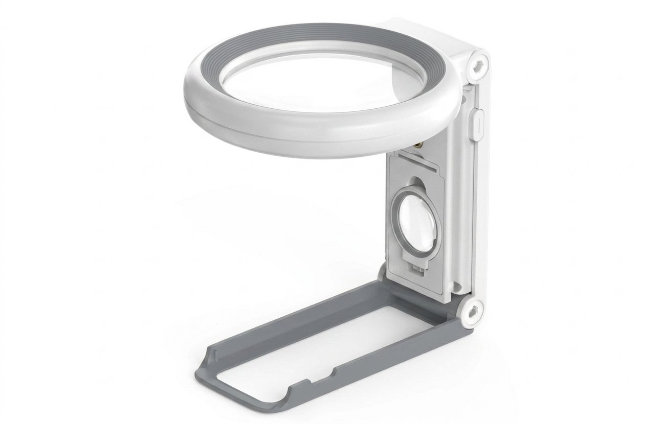 Loupe de Lecture Pliable LED 30x – Aide Visuelle pour Malvoyants et Seniors