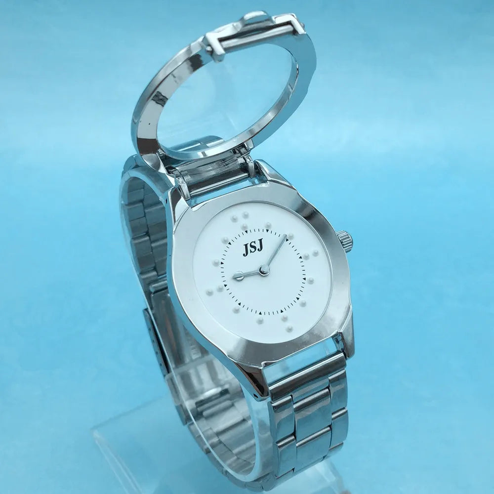 Montre Tactile Braille à clapet Femme