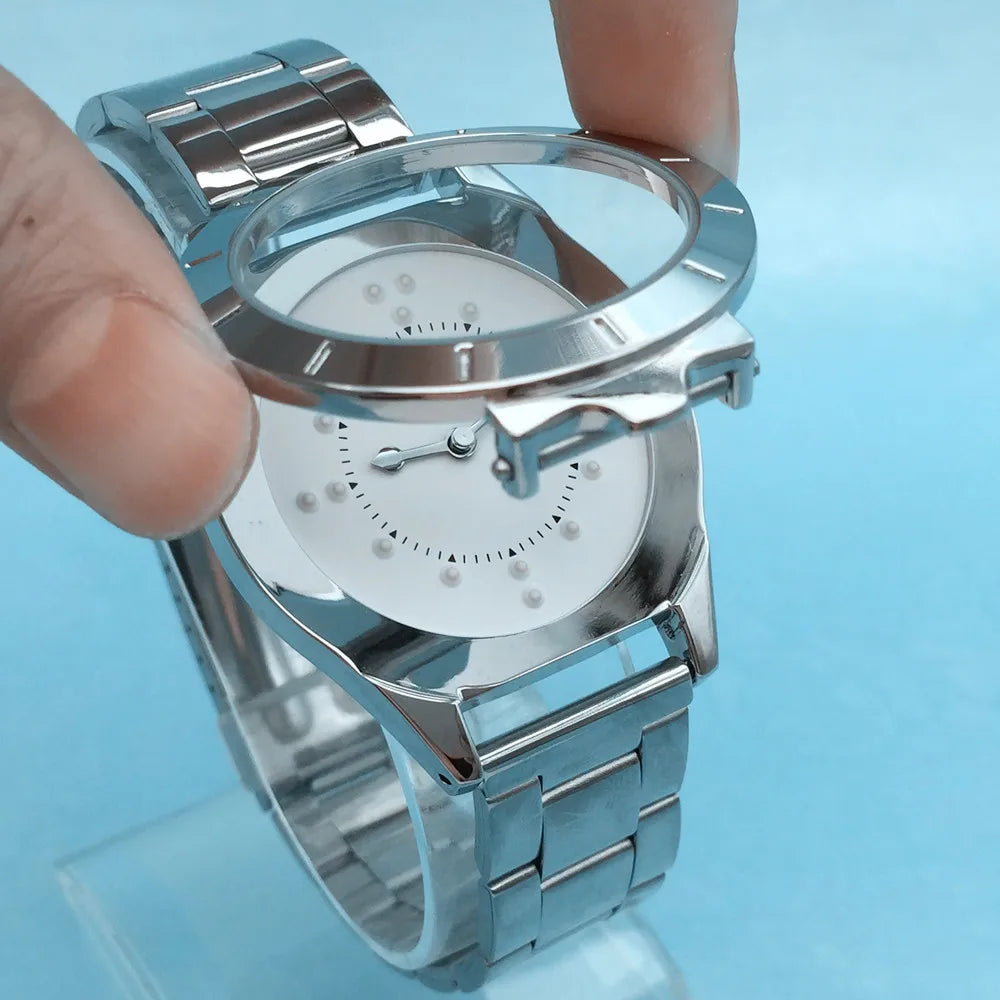 Montre Tactile Braille à clapet Femme