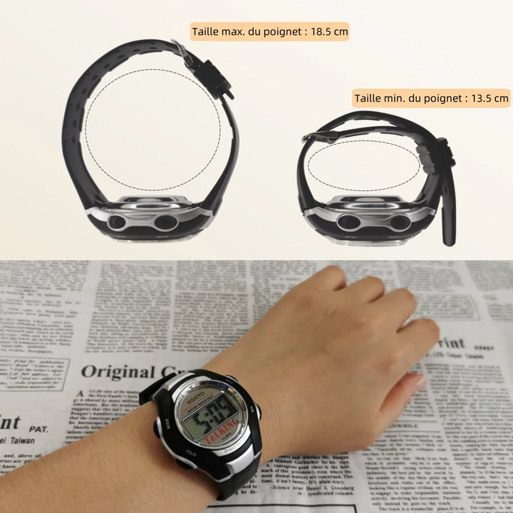 Montre parlante homme aide vocale