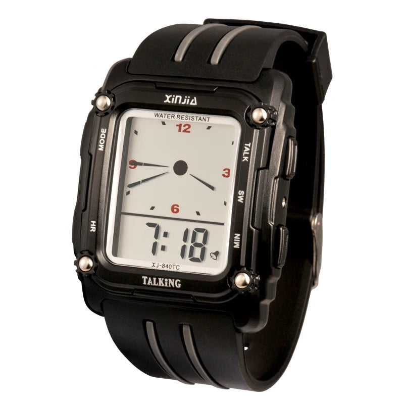 Montre parlante français pour malvoyant