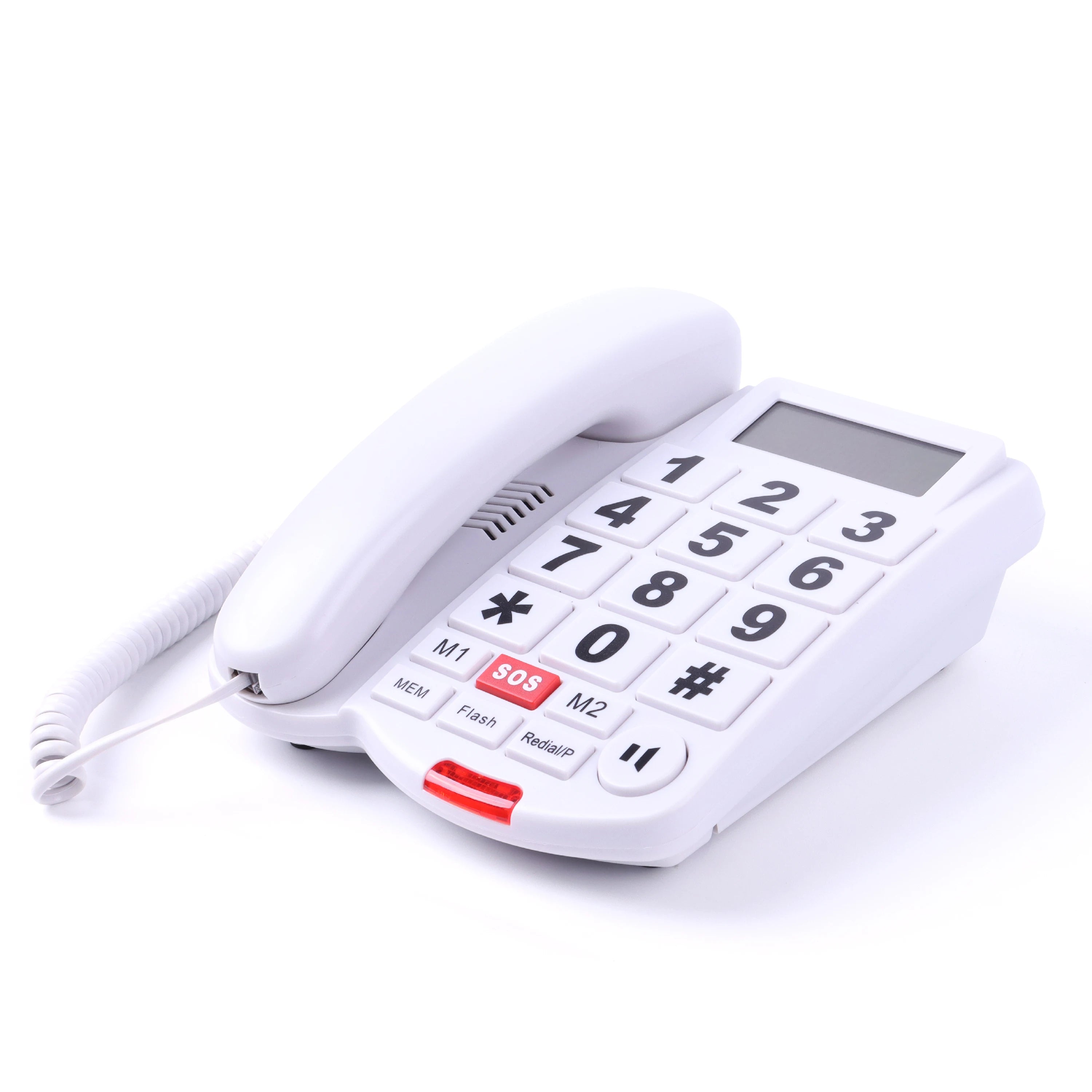 Téléphone Filaire avec Gros Boutons pour malvoyant