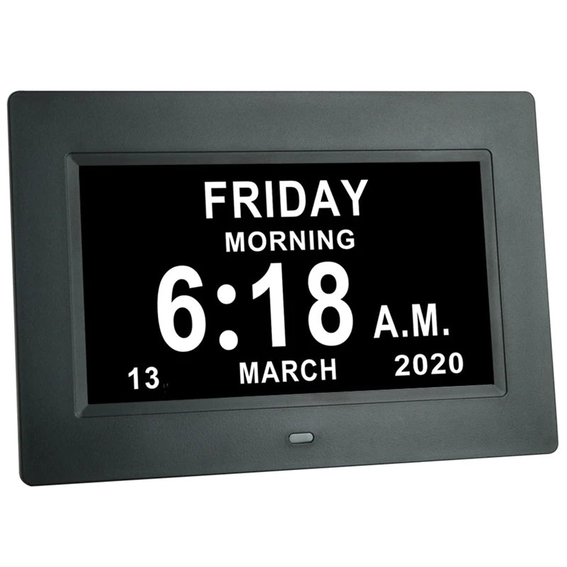 Horloge calendrier pour malvoyant - LED Gros caractères