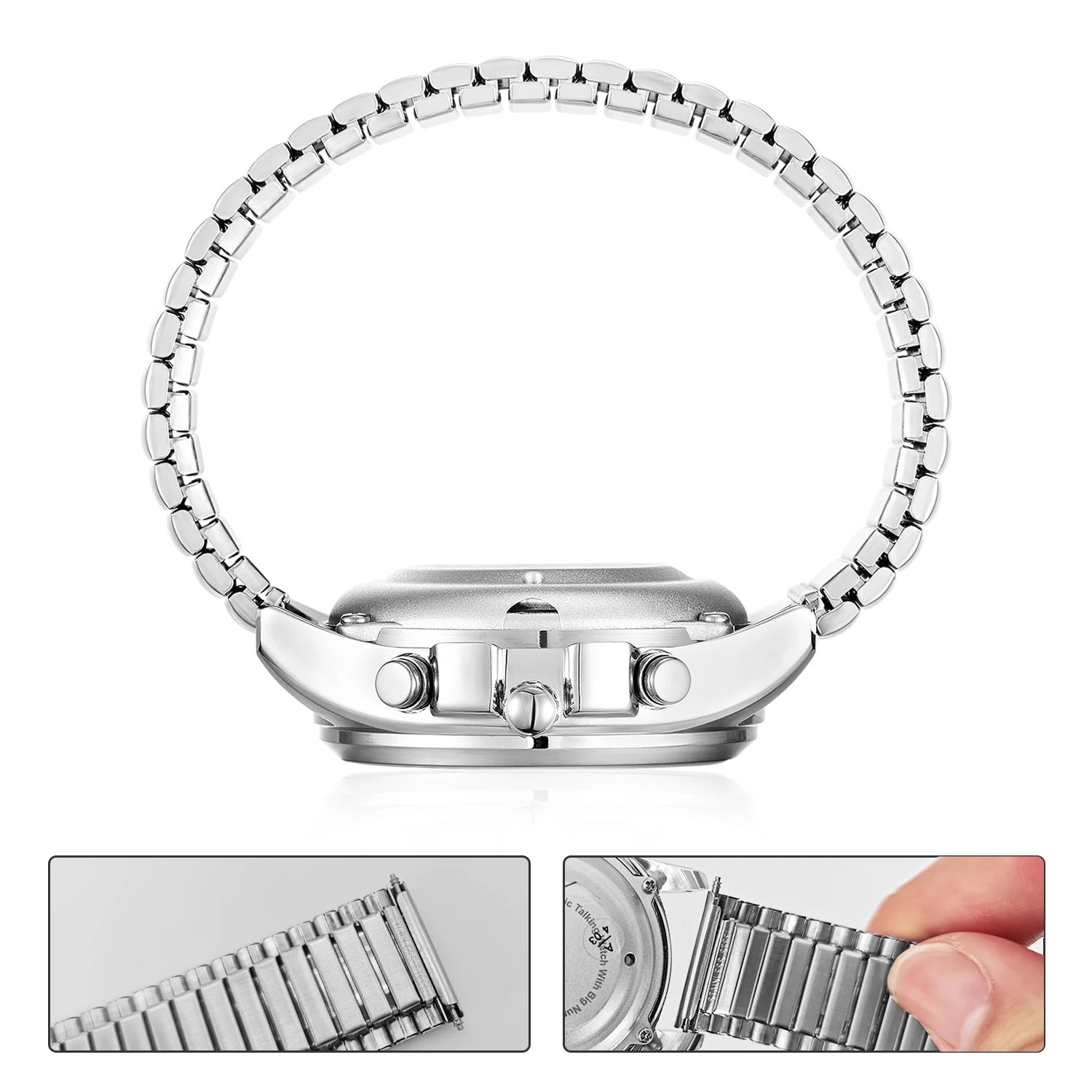 Bracelet de montre acier inoxydable 20 mm - Argent