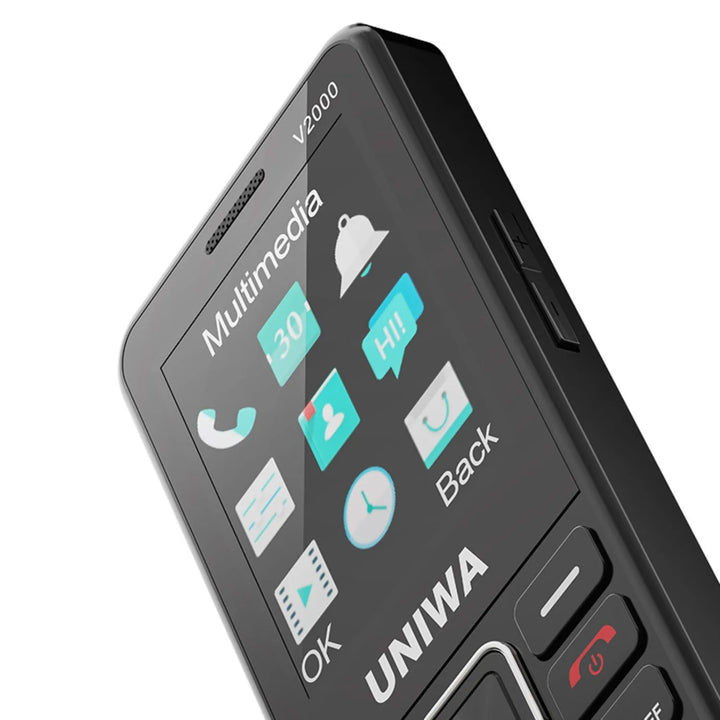 Écran du téléphone portable senior UNIWA V2000