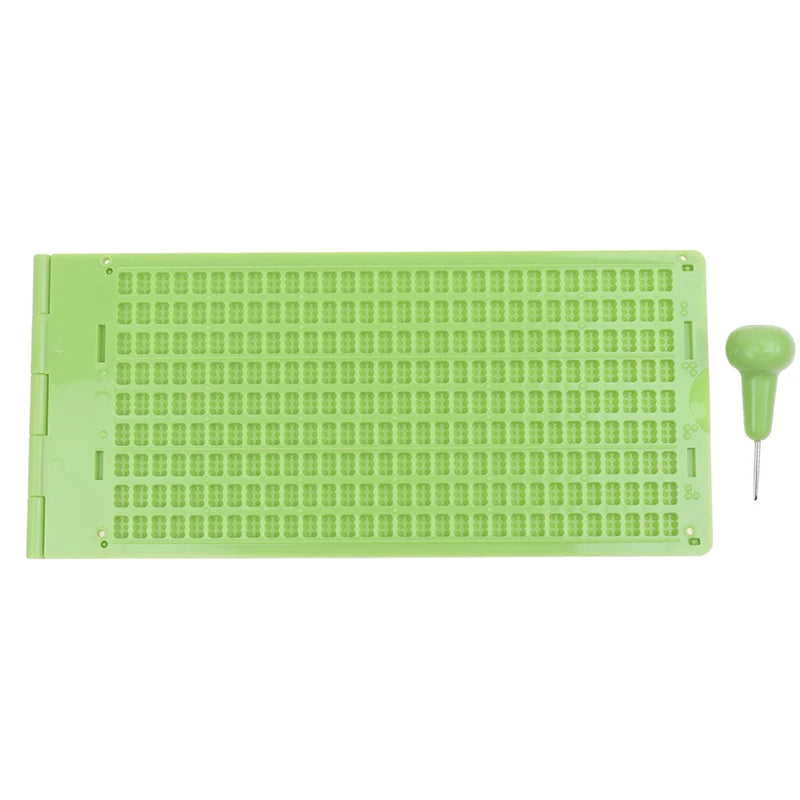 Ardoise d'écriture Braille Portable - avec stylet