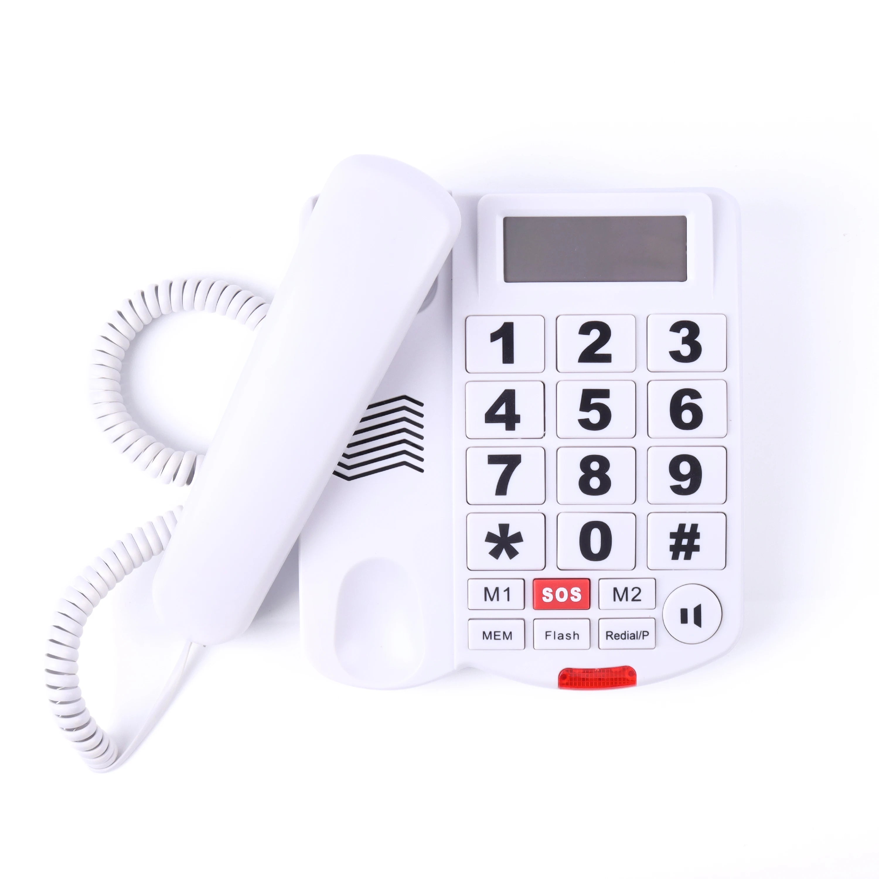 Téléphone Filaire avec Gros Boutons pour malvoyant