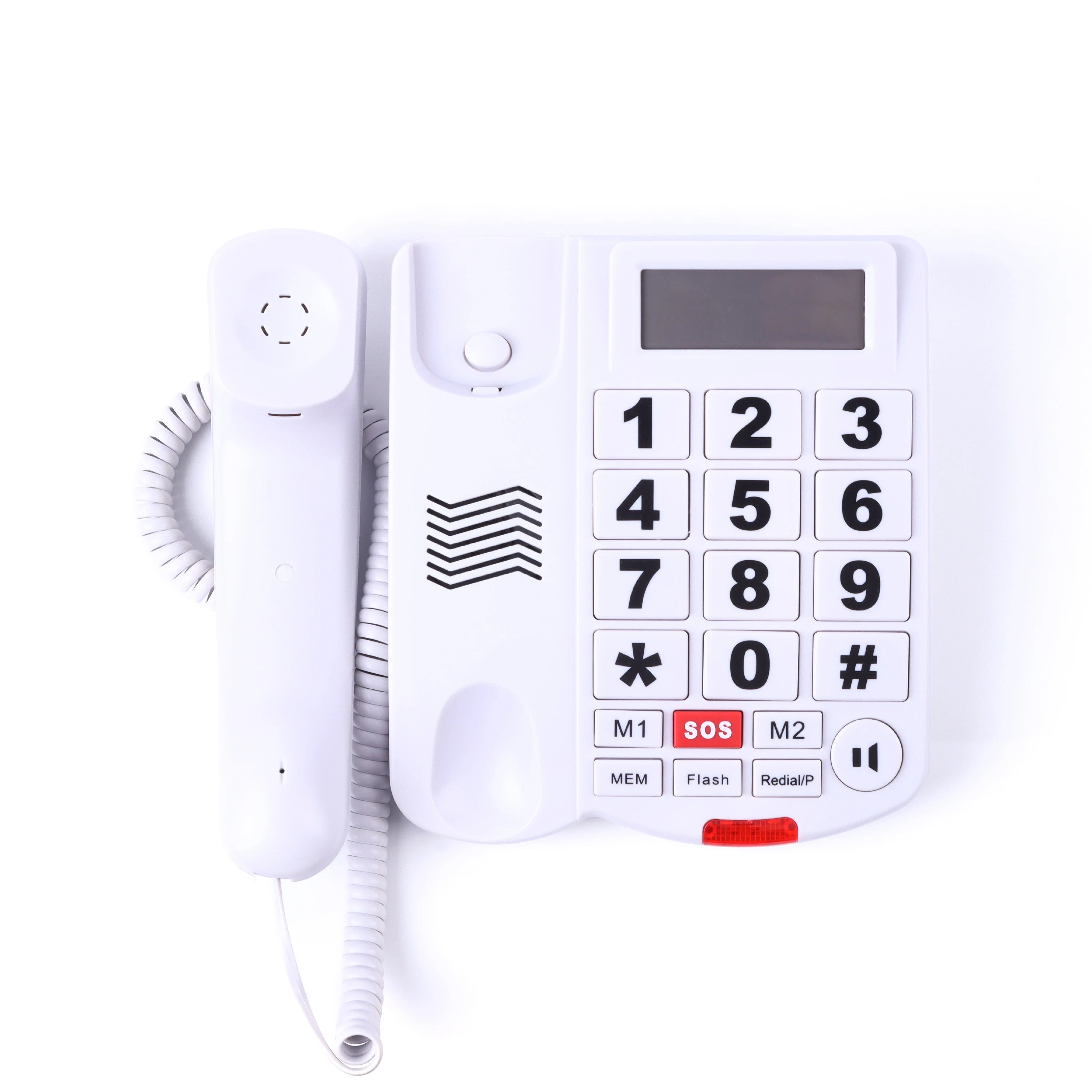 Téléphone Filaire avec Gros Boutons pour malvoyant