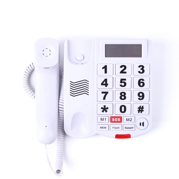 Téléphone Filaire avec Gros Boutons pour malvoyant