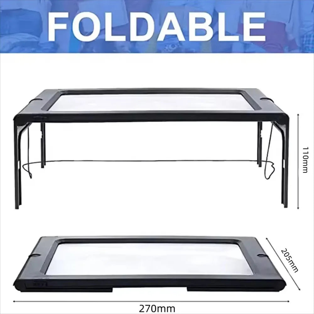 Loupe lumineuse à LED - A4 - pliable