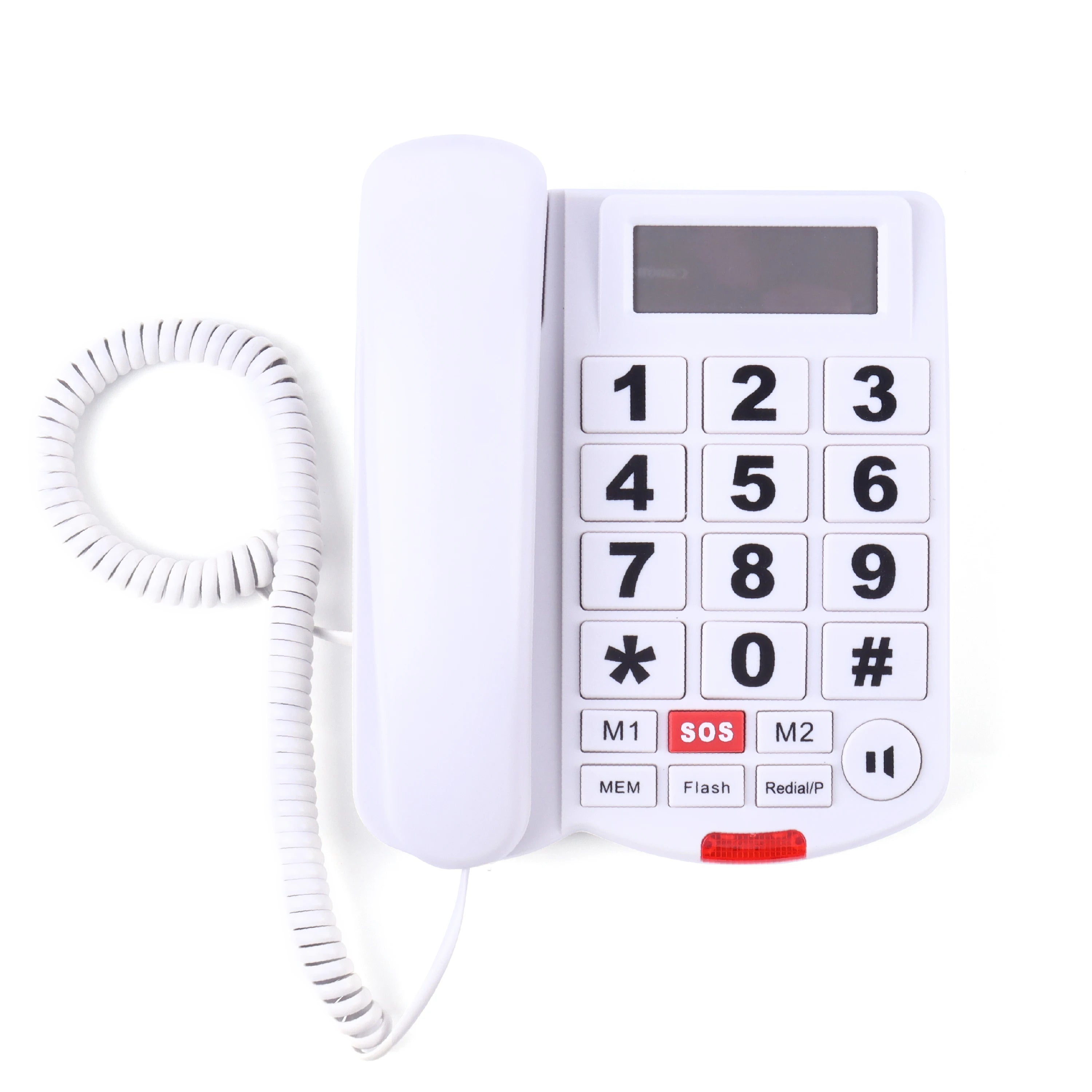 Téléphone Filaire avec Gros Boutons pour malvoyant