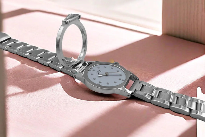 Montre Braille Tactile Femme Cadran à clapet en relief