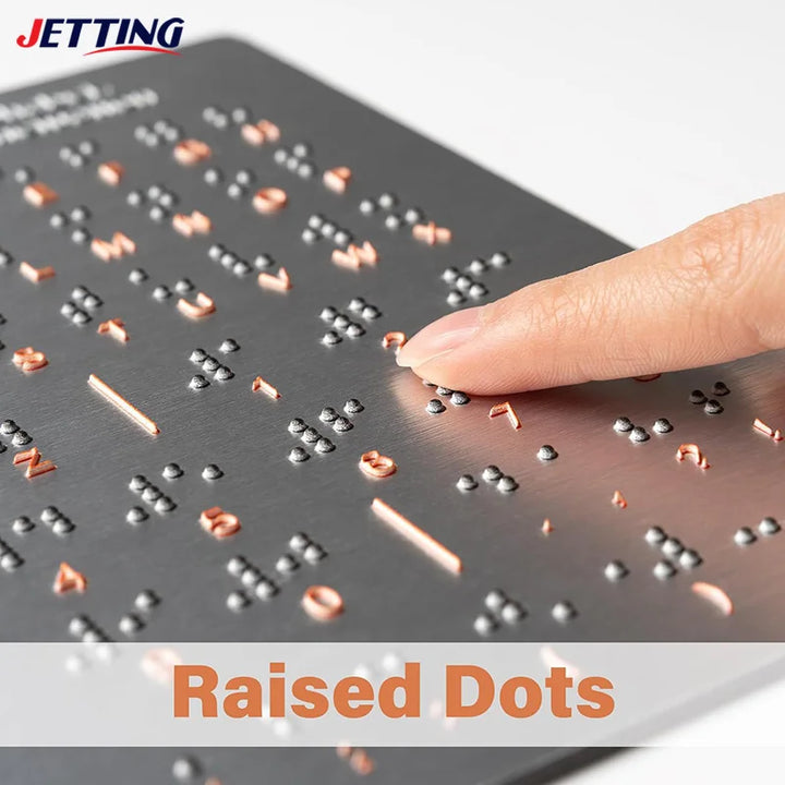 Tableau d’apprentissage braille en métal