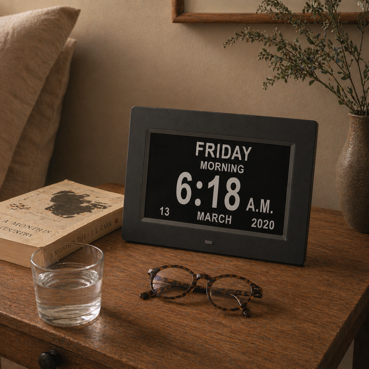 Horloge calendrier pour malvoyant - LED Gros caractères