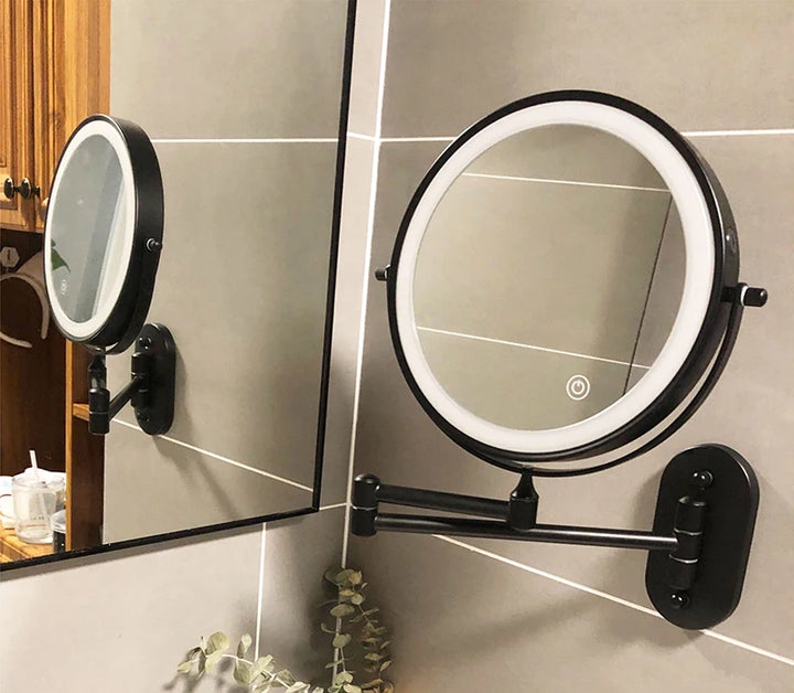 miroir mural grossissant lumineux x10