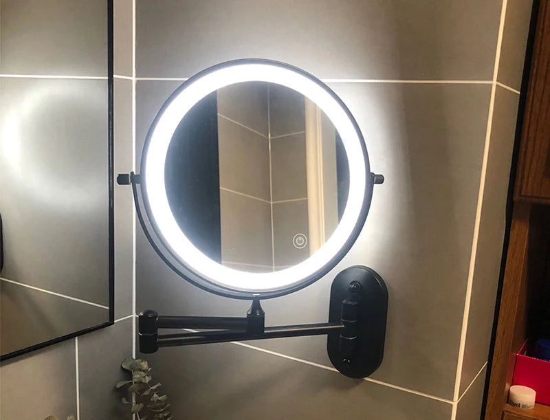 miroir mural grossissant lumineux x10