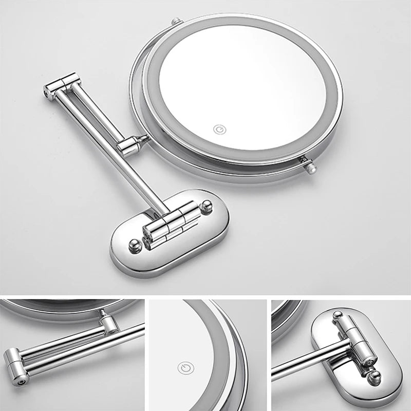 miroir mural grossissant lumineux x10