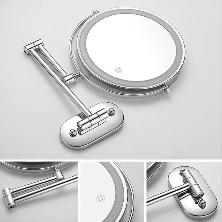 miroir mural grossissant lumineux x10
