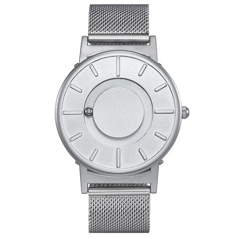 Montre Braille pour malvoyant en acier - Bille magnétique