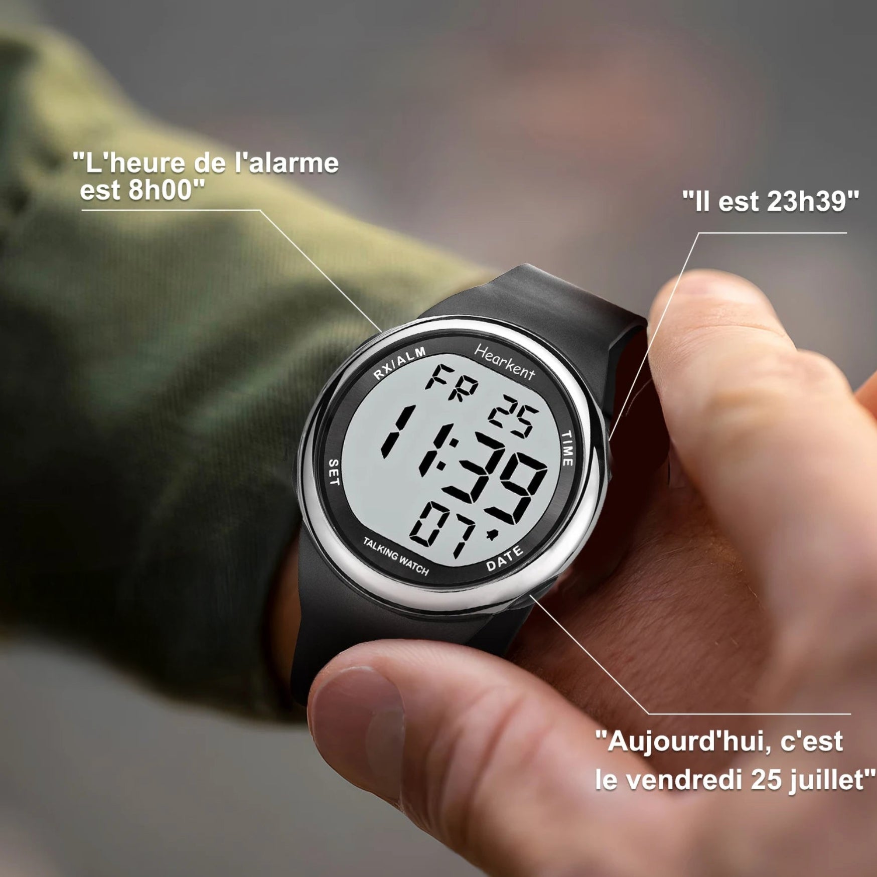 Montre parlante classique pour Malvoyants