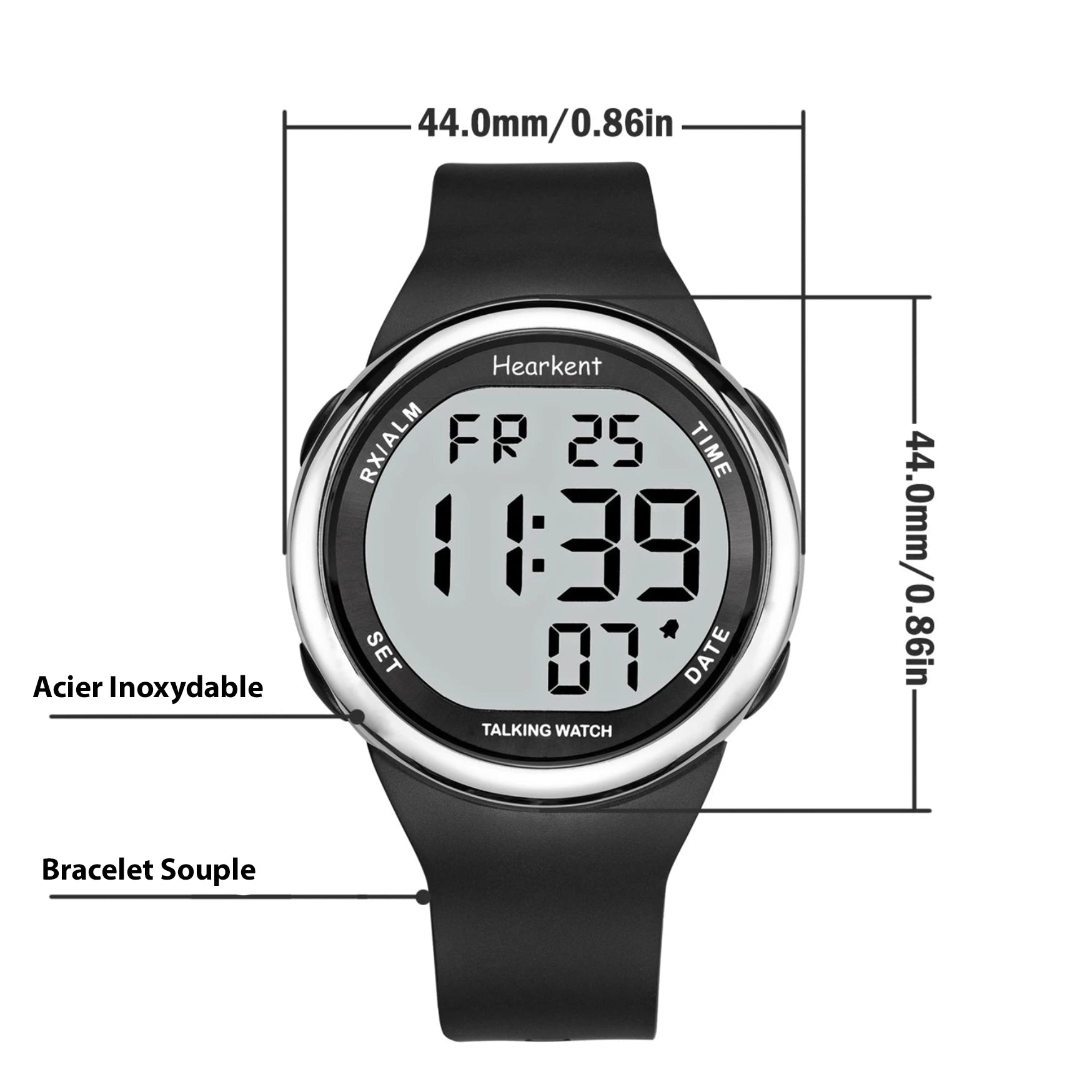 Montre parlante classique pour Malvoyants