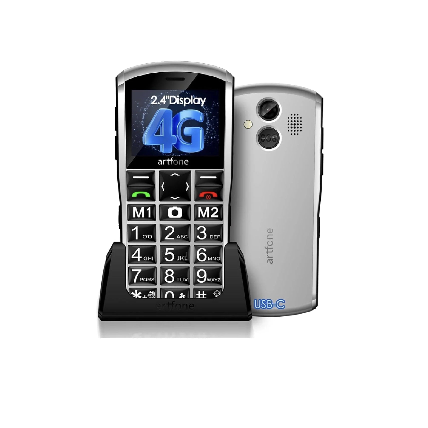 Téléphone portable malvoyant et senior